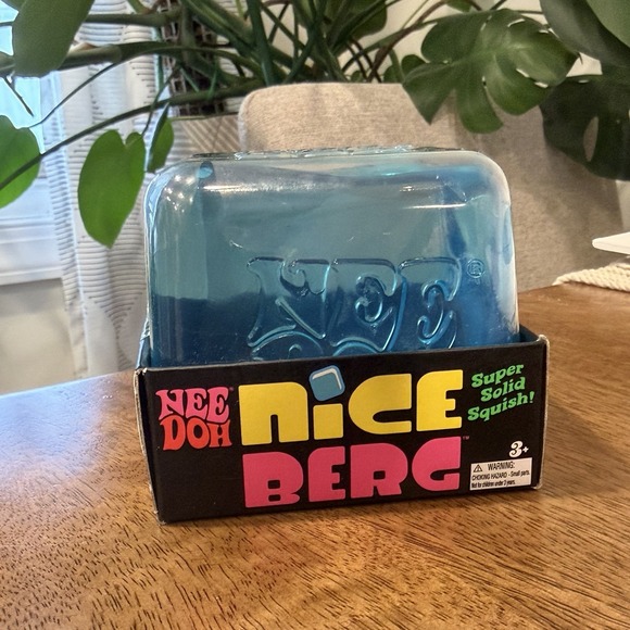 Schylling NeedDoh Other - NeeDoh Nice Berg Blue Super Solid Squish Fidget Toy Large 3" Sensory Squeeze NEW